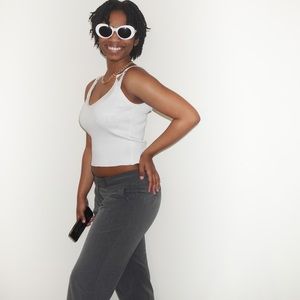 Worthington grey straight leg pants